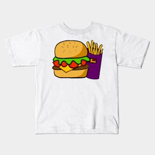 Burger and Fries Kids T-Shirt